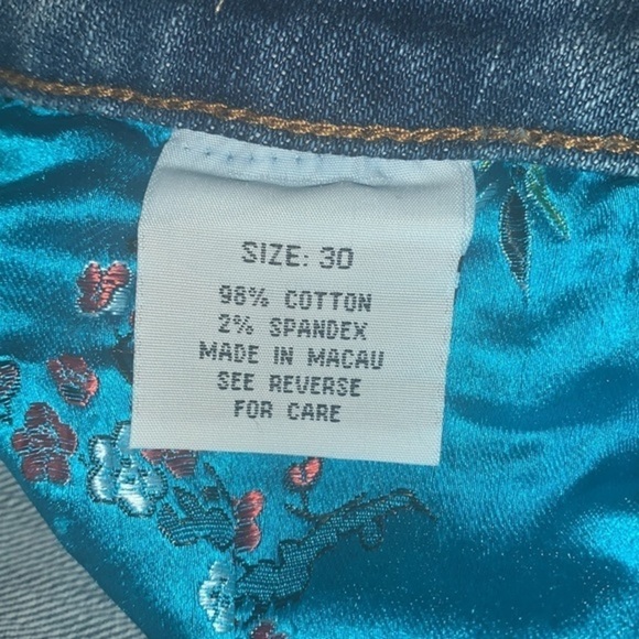 Wet Jeans Cropped Cotton and Spandex Denim Jeans Ladies Size 30 - Picture 9 of 11